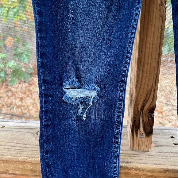 Free People Great Heights Fringe Skinny Jeans Medium Wash Size 27 - Picture 7 of 10